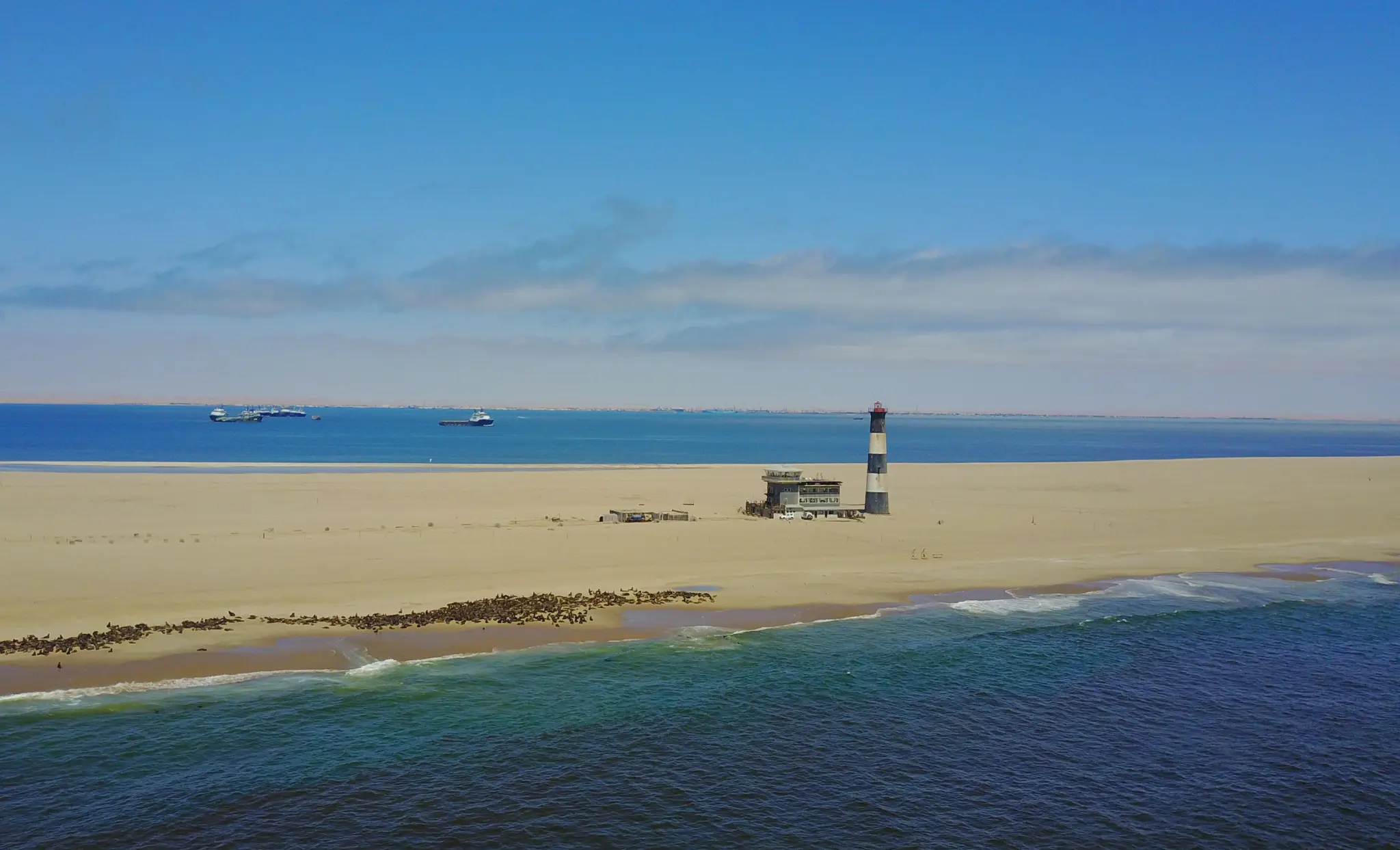 Pelican Point Lodge aerial view